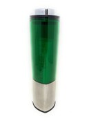 Wholesale - 16oz Green Triangular Tumbler SS Base and Lid